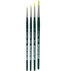 Set 4 pennelli in fibra sintetica DA VINCI - NOVA KIT 5235 - colori ad olio ed acrilici