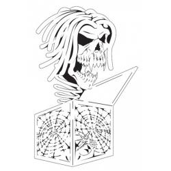 Stencil aerografo "Jack in the box 5" by R.Evans