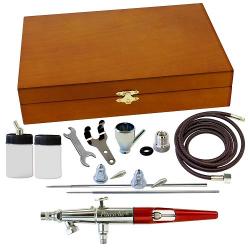 Aerografo Paasche VLST-3W 0.55 - 0.7 - 1.0 doppia azione in cofanetto di legno