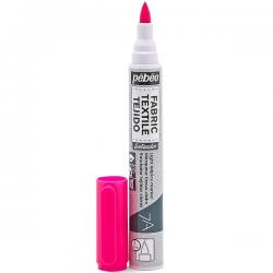 PENNARELLO 7A 1 mm Pebeo Colore per tessuto  FLUORESCENT PINK - ROSA FLUO