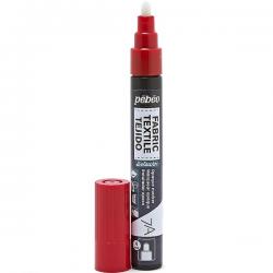 PENNARELLO 7A 4 mm Pebeo Colore per tessuto RED - ROSSO
