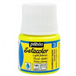 Pebeo Setacolor LIGHT FABRICS Colore per tessuti chiari 45 ml  FLUO YELLOW - GIALLO FLUO