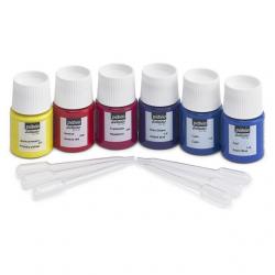 Pebeo Setacolor OPAQUE Colore per tessuti chiari TIE & DYE 6 x 20 ml