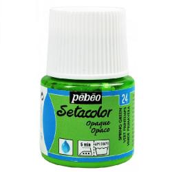 Pebeo Setacolor OPAQUE Colore per tessuto 45 ml  SPRING GREEN - VERDE PRIMAVERA