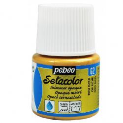 Pebeo Setacolor OPAQUE MOIRE' Colore per tessuto 45 ml  RICH GOLD - ORO RICCO