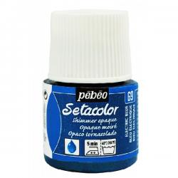 Pebeo Setacolor OPAQUE MOIRE' Colore per tessuto 45 ml  ELECTRIC BLUE - BLU ELETTRICO
