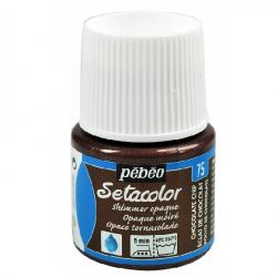 Pebeo Setacolor OPAQUE MOIRE' Colore per tessuto 45 ml  CHOCOLATE CHIP - CIOCCOLATO