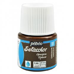 Pebeo Setacolor OPAQUE Colore per tessuto 45 ml  CHOCOLATE - CIOCCOLATO