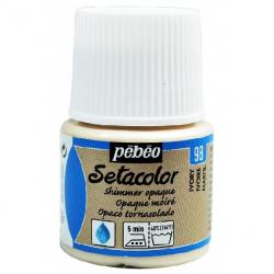 Pebeo Setacolor OPAQUE MOIRE' Colore per tessuto 45 ml  IVORY - AVORIO