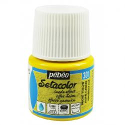Pebeo Setacolor SUEDE EFFECT Colore per tessuto 45 ml  BRIGHT YELLOW - GIALLO CHIARO