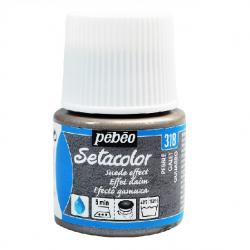 Pebeo Setacolor SUEDE EFFECT Colore per tessuto 45 ml  PEBBLE - GRIGIO SASSO