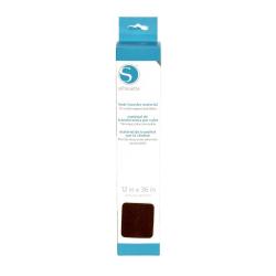 Materiale termotrasferibile Silhouette - rotolo 30,5 x 90 cm - VELLUTO MARRONE