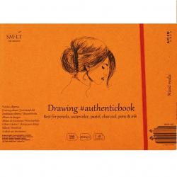 Album cucito 18 fogli per disegno e acquerello SMLT Art - 200 g/mq 5MIXB-18ST