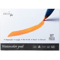 Blocco 20 fogli per acquerello e disegno SMLT Art A3 - 260 g/mq 3AS-20(260)HP