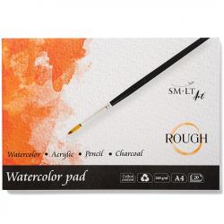 Blocco 20 fogli per acquerello e disegno SMLT Art A4 - 260 g/mq AS-20(260)ROUGH