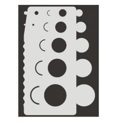 Stencil per body-painting Senjo "Ball 1"