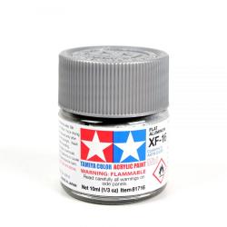 Tamiya colore acrilico opaco 10 ml XF-16 FLAT ALUMINIUM