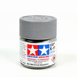 Tamiya colore acrilico lucido 10 ml X-11 CHROME SILVER