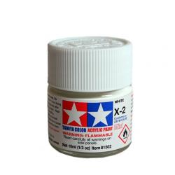 Tamiya colore acrilico lucido 10 ml X-2 WHITE