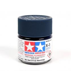 Tamiya colore acrilico lucido 10 ml X-3 ROYAL BLUE
