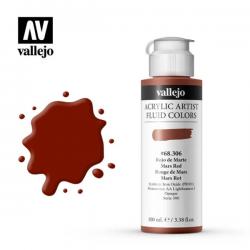Vallejo Acrylic Artist Fluid Colors 100 ml colore MARS RED