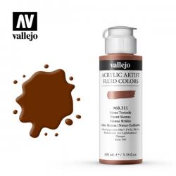 Vallejo Acrylic Artist Fluid Colors 100 ml colore BURNT SIENNA