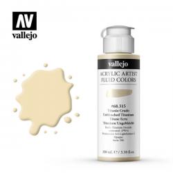 Vallejo Acrylic Artist Fluid Colors 100 ml colore UNBLEACHED TITANIUM