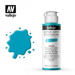Vallejo Acrylic Artist Fluid Colors 100 ml colore COBALT TURQUOISE