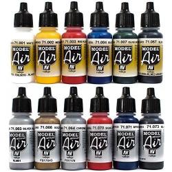 Vallejo Model Color set PRIMARI + METALLIZZATI - 12 colori