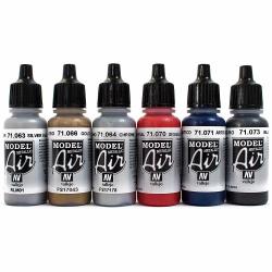 Vallejo Model Color set METALLIZZATI - 6 colori