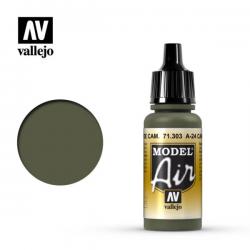 Vallejo MODEL AIR 17 ml colore A-24 CAMOUFLAGE GREEN