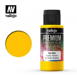 Vallejo PREMIUM RC 60 ml colore BASIC YELLOW