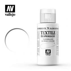 Vallejo TEXTILE 60 ml colore PHOSPHORESCENT GLOW IN THE DARK