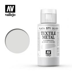Vallejo TEXTILE 60 ml colore SILVER