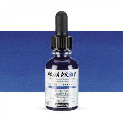 AQUA DROP Schmincke 30 ml colore aerografo 440 SAPPHIRE BLUE - BLU ZAFFIRO