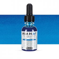 AQUA DROP Schmincke 30 ml colore aerografo 480 CYAN BLUE - BLU CIANO
