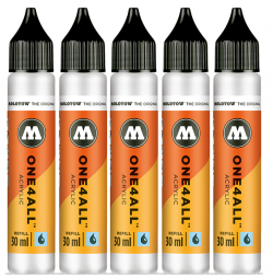 Flacone vuoto MOLOTOW ONE4ALL 30 ml per colori - Kit da 5