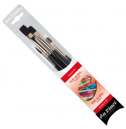 Set 4 pennelli in fibra sintetica DA VINCI - TOP-ACRYL - colori ad olio ed acrilici