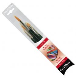 Set 4 pennelli in fibra sintetica DA VINCI - NOVA 4226 - colori ad olio ed acrilici