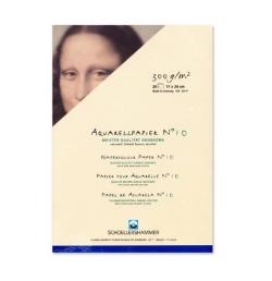20 fogli Cartoncino SCHOELLERSHAMMER N.10 per acquerello 17 X 24 CM - 300 G/MQ