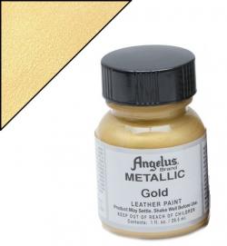 ANGELUS Colore per pelle e tessuto 072C METALLIC GOLD - ORO METALLIZZATO 29,5 ML