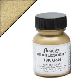 ANGELUS Colore per pelle e tessuto 455C PEARLESCENT 18 K GOLD  29,5 ML