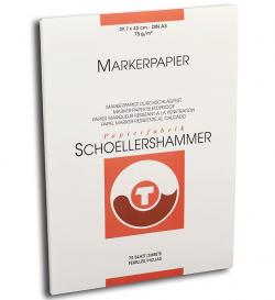 75 fogli SCHOELLERSHAMMER MARKERPAPIER per pennarelli 29,7 x 42 CM - 75 G/MQ