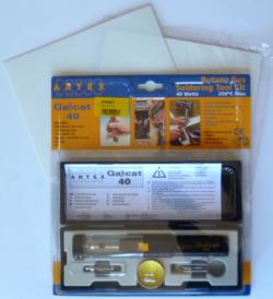 Kit  Antex Bisturi a caldo a gas - piano taglio A4 - fogli Mylar A4
