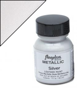 ANGELUS Colore per pelle e tessuto 150C METALLIC SILVER - ARGENTO METALLIZZATO 29,5 ML