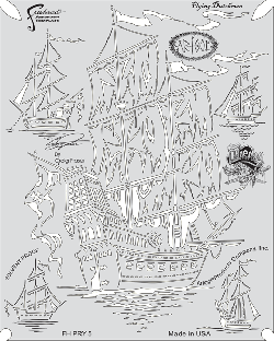Stencil aerografo ARTOOL Piracy "Flying Dutchman" by Fraser