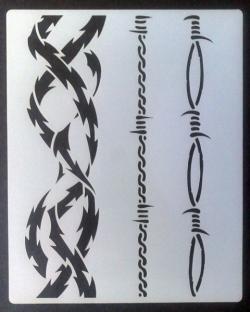 Mini stencil aerografo Artool "FX-3 Barby" by Craig Fraser