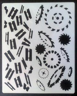 Mini stencil aerografo Artool "FX-3 Blades" by Craig Fraser