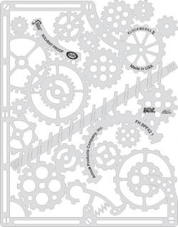 Stencil aerografo ARTOOL Steampunk FX2 "Klockwerks II" by Craig Fraser