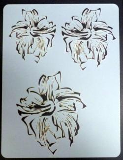 Stencil aerografo WoW  Flower 1 - FIORE 1